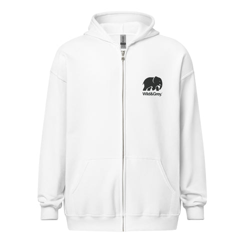Elephant Conservation - Full Zip Womens Hoodie